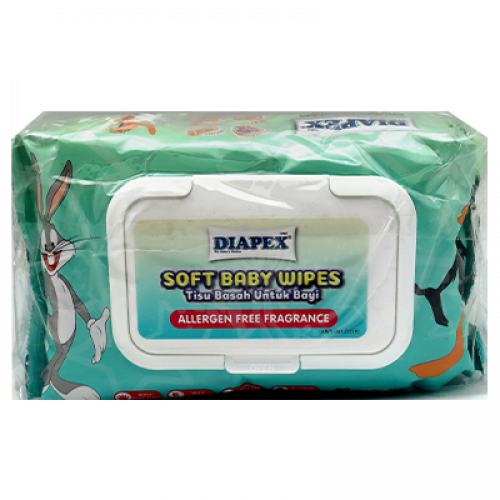 DIAPEX SOFT BABY WIPES W/FRAG 1X2X80'S