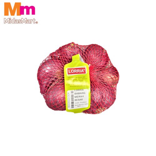 LORRIA FRESH INDIAN BIG RED ONIONS (500G+/-)