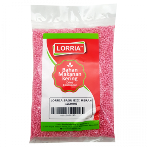 LORRIA SAGU BIJI MERAH 1X300G