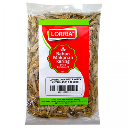 LORRIA IKAN BILIS KOPEK PUTIH (450) 1 X 100G