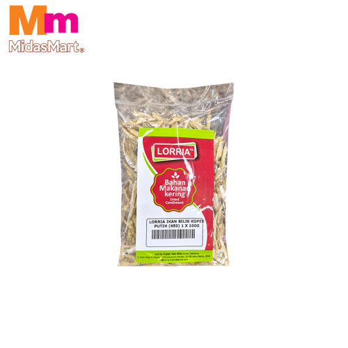 LORRIA DRIED WHITE ANCHOVIES PEELED (100G)