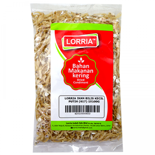 LORRIA IKAN BILIS KECIL PUTIH (617) 1X100G