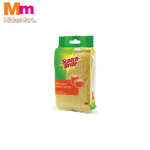 SCOTCH-BRITE ALL PURPOSE METALLIC SPONGE - GOLD (2'S)