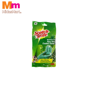 SCOTCH-BRITE ALOE VERA GLOVES - SIZE M