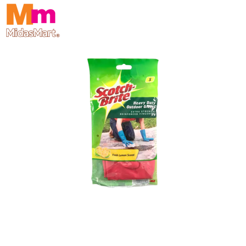 SCOTCH-BRITE HEAVY DUTY OUTDOOR GLOVES - SIZE S