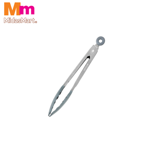 FUKURO STAINLESS STEEL MULTIPURPOSE FOOD TONG 9IN (ZHH0374)