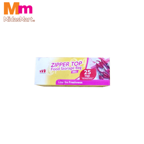 TOP POINT ZIPPER BAG - SMALL (25'S)