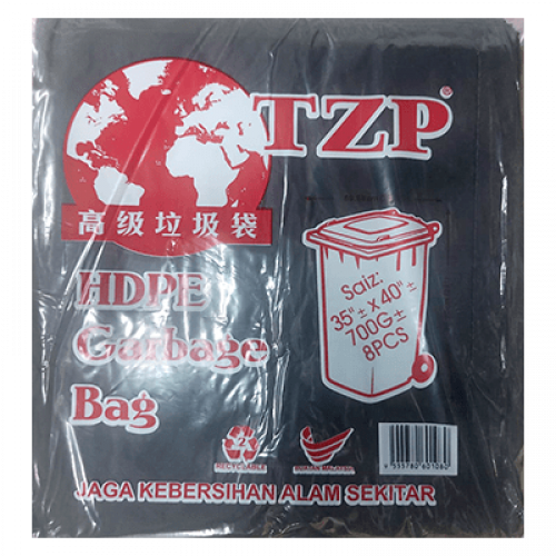 TZ GARBAGE BAG BLACK 700GM 35X40