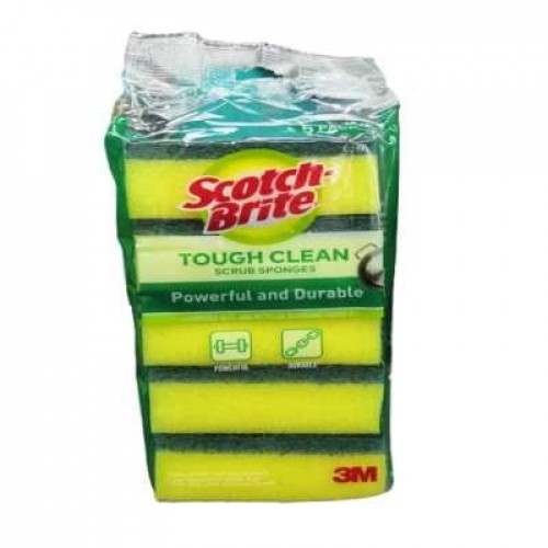 SCOTCH-BRITE HEAVY DUTY SCOURING SPONGE 5'S