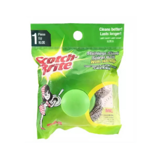 SCOTCH-BRITE METALLIC SPIRAL BALL WITH HANDLE