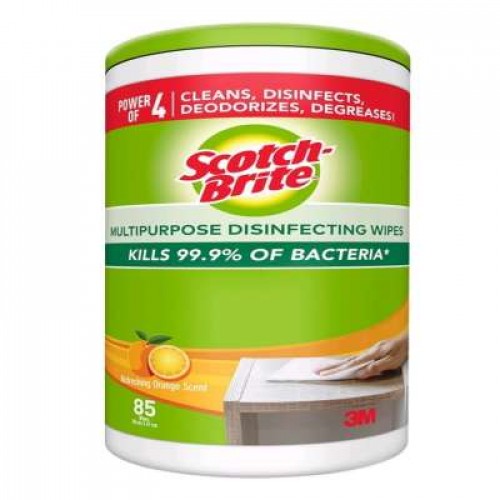 SB6516414 SCOTCH  M/PURPOSE DISINFECT WIPES 85'S