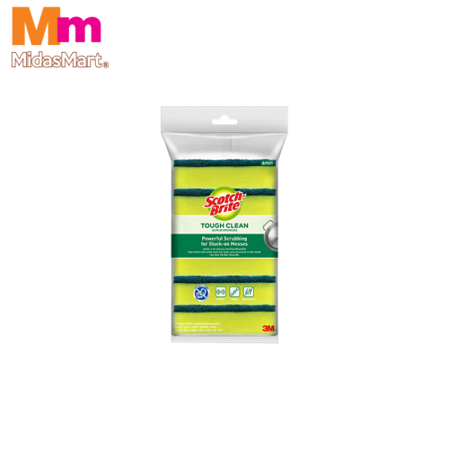 SCOTCH-BRITE TOUGH CLEAN ANTIBAC SCRUB SPONGE 21-6 (6'S)