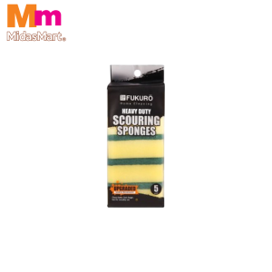 FUKURO HEAVY DUTY SCOURING SPONGES - 5'S (ZHH2000)