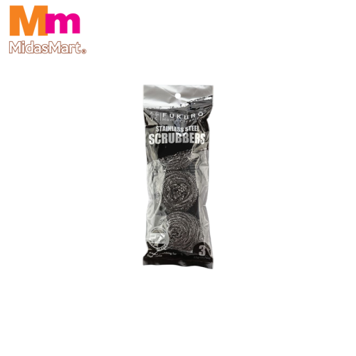 FUKURO STAINLESS STEEL SCRUBBERS - 3'S (ZHH2004)