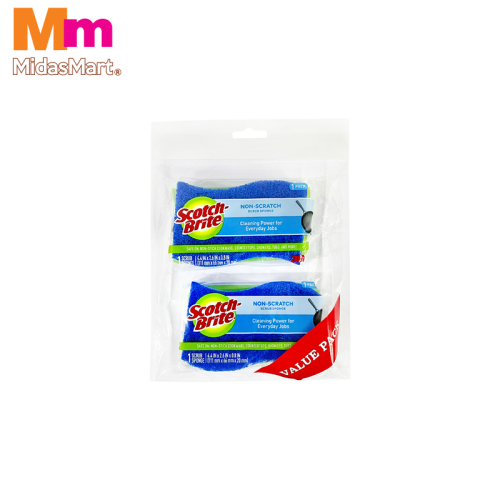 SCOTCH-BRITE NON-SCRATCH SCRUB SPONGE 521 (2PCS)