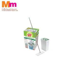 SCOTCH-BRITE HANDS FREE COMPACT MOP WITH BUCKET AND MICROFIBER