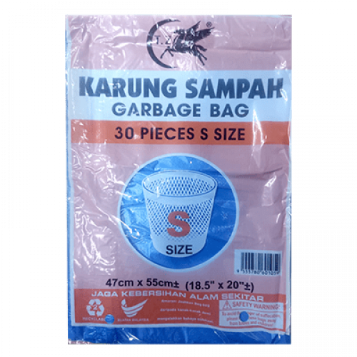 TZ GARBAGE BEG BLUE 47CMX55CM (10 PCS)