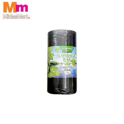 TOP POINT ROLL GARBAGE BAG BLACK - 1KG (32IN X 40IN)