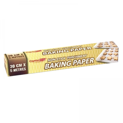 CRYSTALWRAP NON STICK BAKING PAPER 30CMX5M