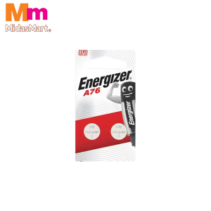 ENERGIZER ALKALINE A76 BUTTON CELLS (2'S)
