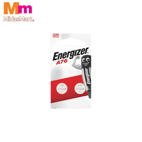 ENERGIZER ALKALINE A76 BUTTON CELLS (2'S)