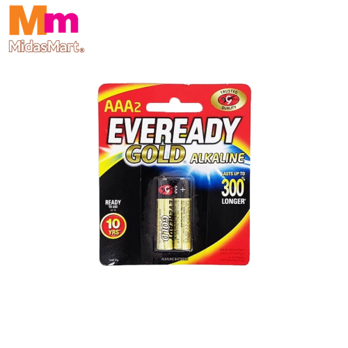 EVEREADY GOLD AAA ALKALINE BATTERIES (2S)