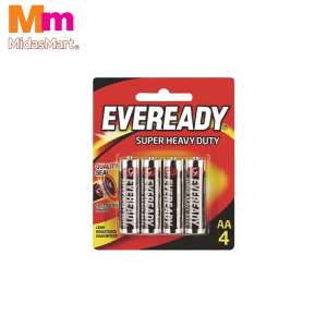 EVEREADY SUPER HEAVY DUTY AA BATTERIES (4'S)