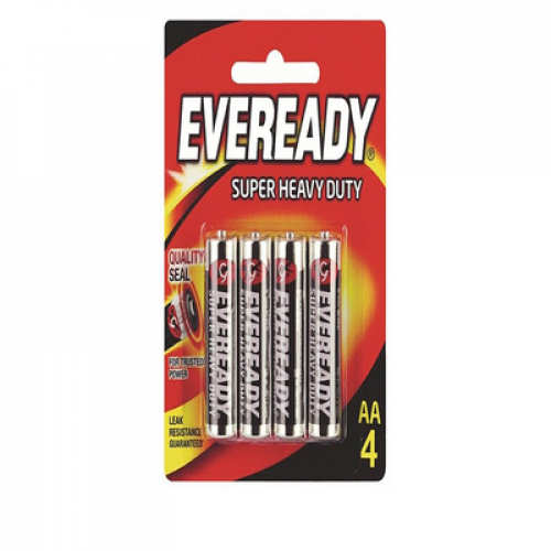 EVEREADY SUPER HEAVY DUTY AA 4PCS 1X4'S