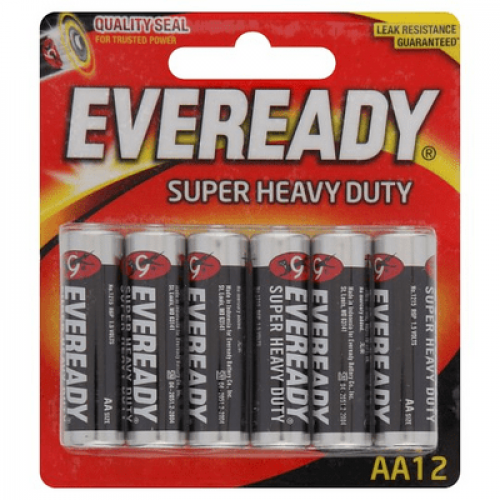 EVEREADY SUPER HEAVY DUTY AA 12PCS 1X12'S