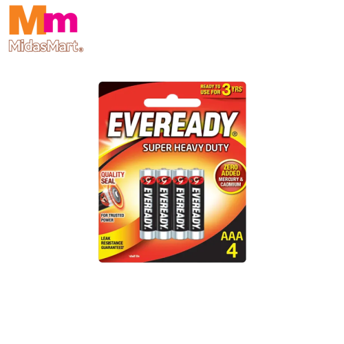 EVEREADY SUPER HEAVY DUTY AAA BATTERIES (4S)