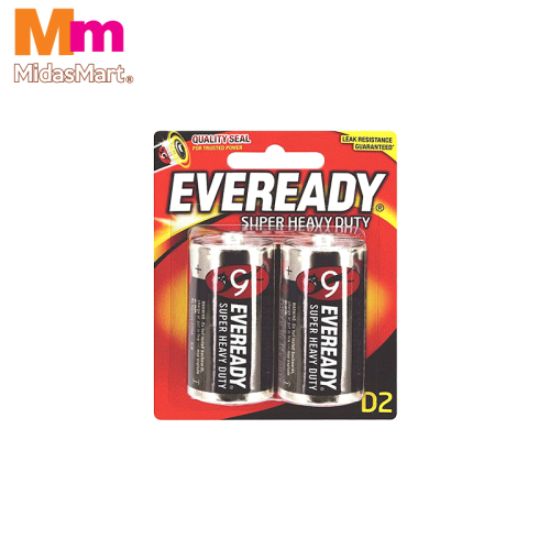 EVEREADY SUPER HEAVY DUTY D BATTERIES (2S)