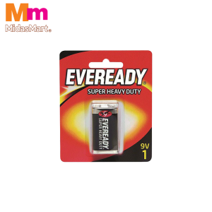 EVEREADY SUPER HEAVY DUTY 9V BATTERY (1'S)