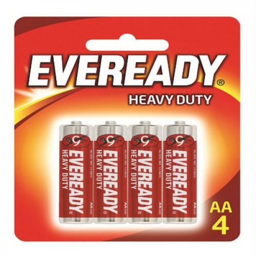 EVEREADY H/DUTY AA (1015BP4M) 1X4'S