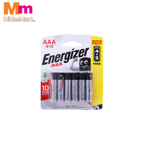 ENERGIZER MAX AAA BATTERIES VALUE PACK (6'S)